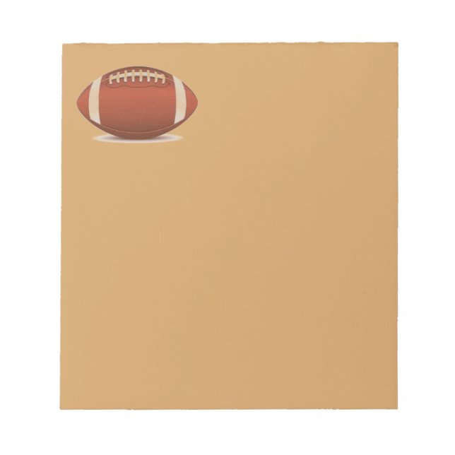 FOOTBALL IMAGE ON ITEMS NOTEPAD (Front)