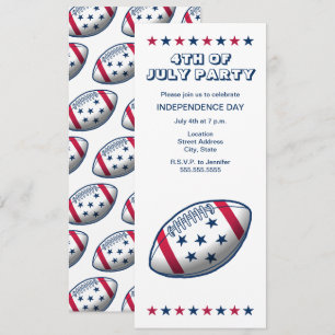 Football Independence Day Invitation