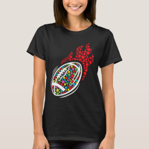 Football International Dot Day Men Boys Ball Sport T-Shirt