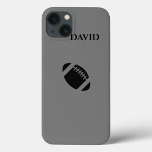 Football iPhone/iPad case with personalised name.