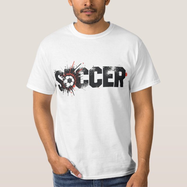 Football Is Life – Modern Soccer Typography Design T-Shirt (Front)