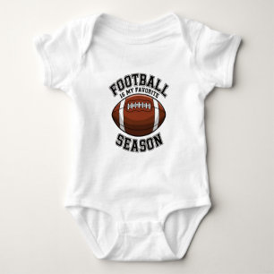 Football is my favourite season baby bodysuit