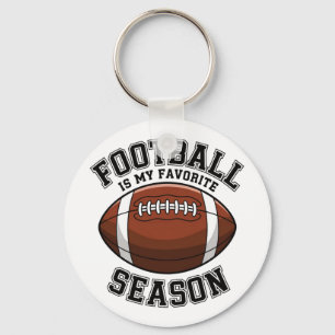 Football is my favourite season key ring