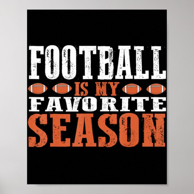 Football is my favourite Season  Poster (Front)