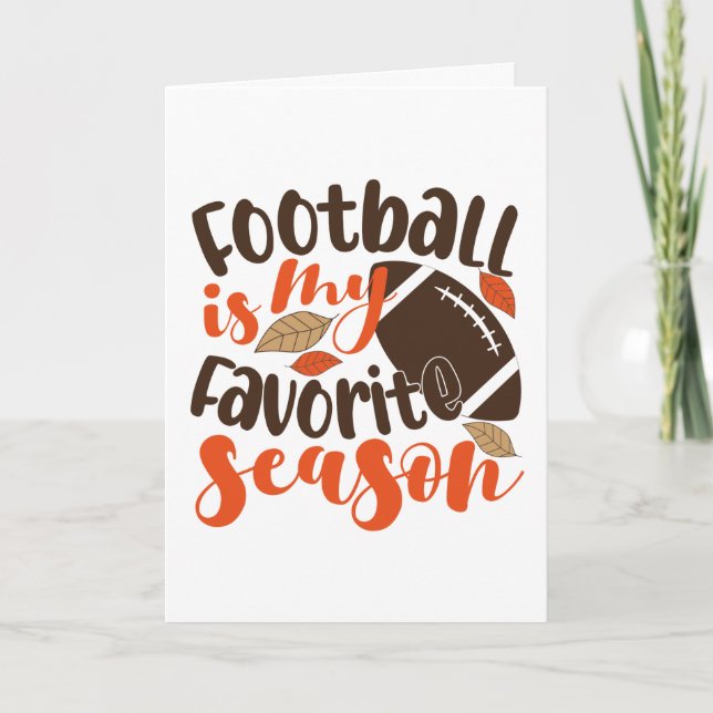 Football is My Favourite Sesaon Card (Front)