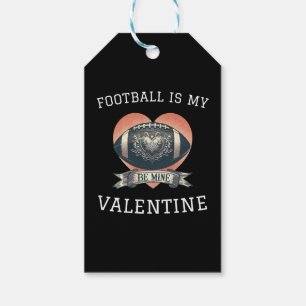 Football is My Valentine Gift Tags