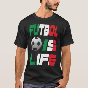 Football Italian Flag Futbol Is Life Love Soccer B T-Shirt