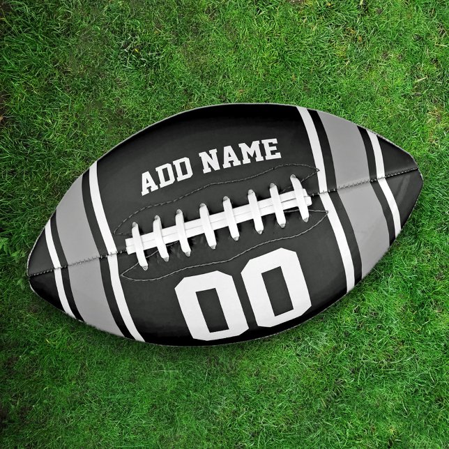 Football Jersey Black|Silver Personalised (Creator Uploaded)