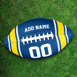 Football Jersey Blue Yellow Personalised
