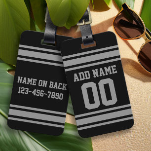 Football Jersey - Customise with Your Info Luggage Tag