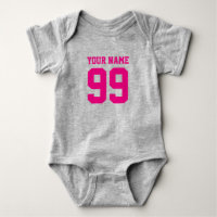 Football jersey girl bodysuit | Cute baby clothing