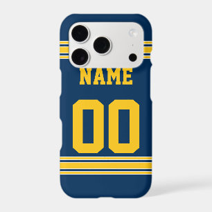 Football Jersey - Navy Gold Name Number