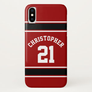 Football Jersey Novelty Personalised Name iPhone X Case