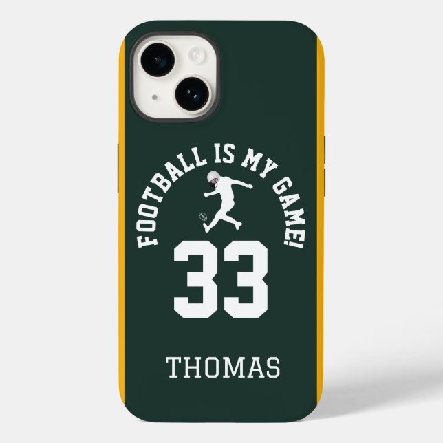 Football Jersey Number Design Case-Mate iPhone Case (Back)