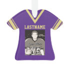 Football Jersey Purple Gold Uniform with Photo