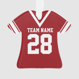 Football Jersey Red Uniform Ornament