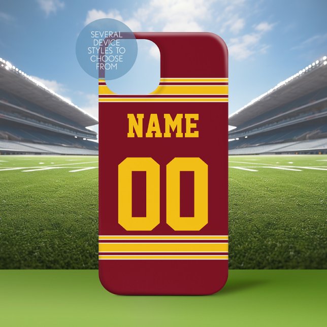 Football Jersey with Area To Customise Case-Mate iPhone Case (Personalized Phone Case with A sporty Design)