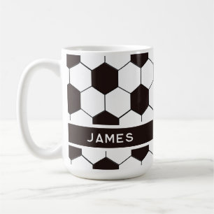 Football Kids Soccer pattern Footballer birthday Coffee Mug