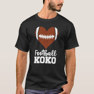 Football Koko Football Heart Grandma Koko T-Shirt