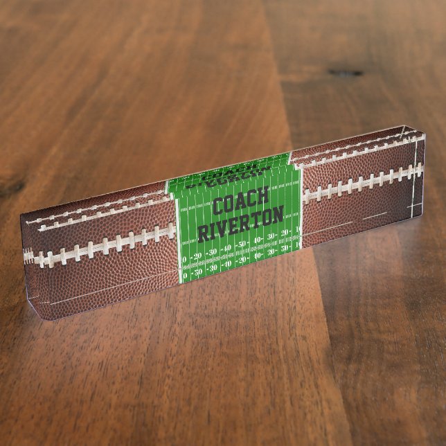 Football Laces Texture Background 3 Nameplate (Side)