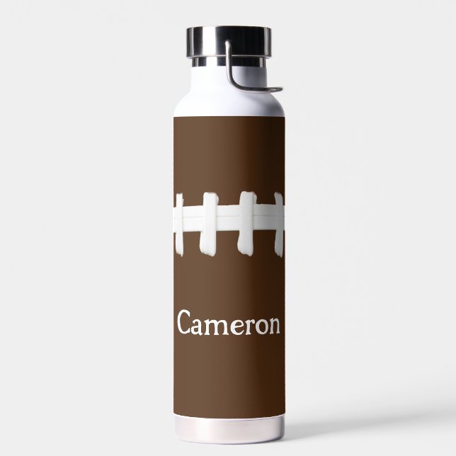 Football Lacing Thor Copper Vacuum Insulated  Water Bottle (Left)