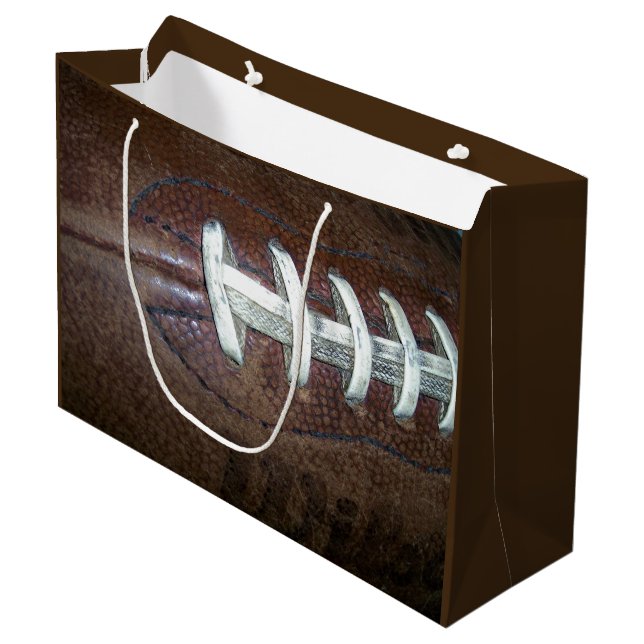 Football Large Gift Bag (Front Angled)