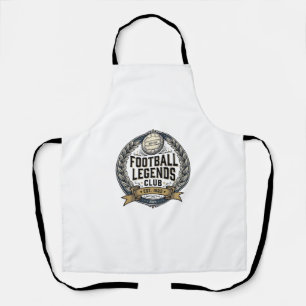 Football Legends Club Vintage Soccer Shirt Design_ Apron