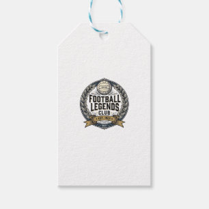 Football Legends Club Vintage Soccer Shirt Design_ Gift Tags