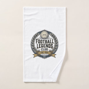 Football Legends Club Vintage Soccer Shirt Design_ Hand Towel