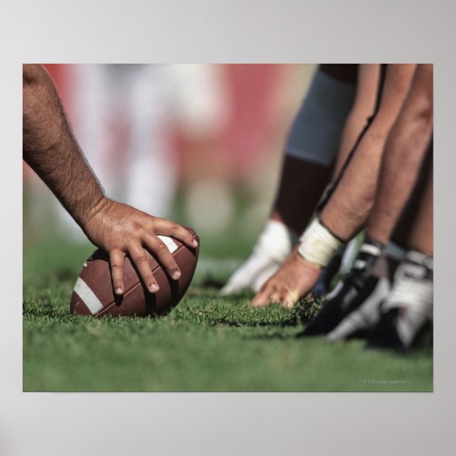 Football line of scrimmage poster (Front)