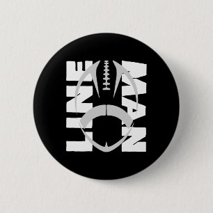 Football Lineman - Offensive Defensive Line 6 Cm Round Badge