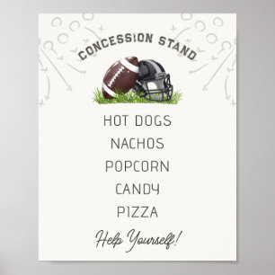 Football Little All Star Concession Stand Poster