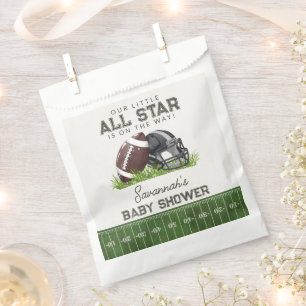 Football Little All Star Touchdown Baby Shower Favour Bag