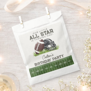 Football Little All Star Touchdown Birthday Party Favour Bag