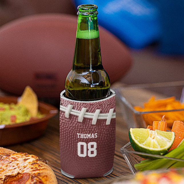 Football Look Name and Number Personalised Can Cooler (Creator Uploaded)