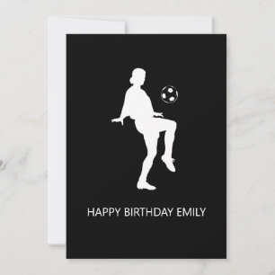 football lover girl happy birthday