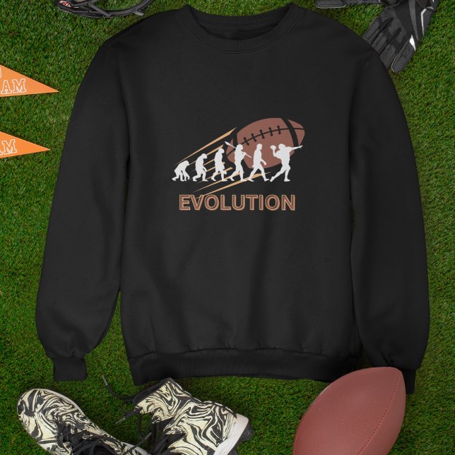 Football Lover Sweatshirt for Fans and Players (Evolution of Football Crewneck Sweatshirt)