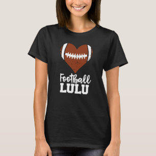 Football Lulu Football Heart Grandma Lulu T-Shirt