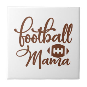 Football Mama Ceramic Tile