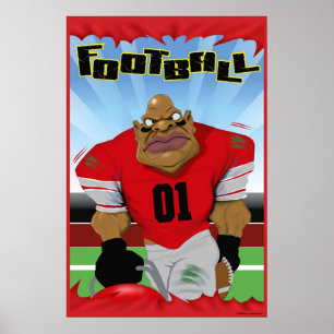 FOOTBALL MAN POSTER