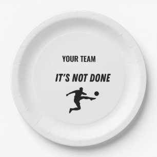 Football Match Day Paper Plate