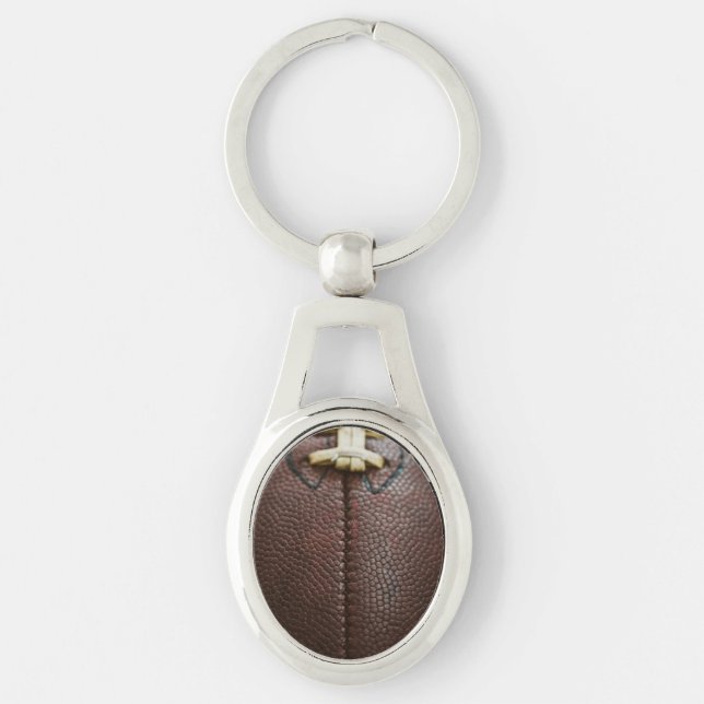 Football Metal Keychain (Front)