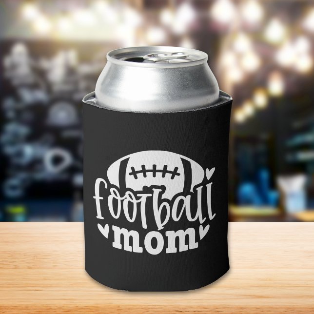 Football Mom, Funny Mom of The Football Can Cooler (Creator Uploaded)