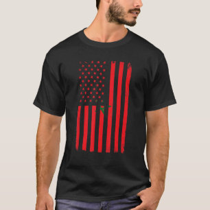 Football Morocco Moroccan Flag Soccer Sports T-Shirt