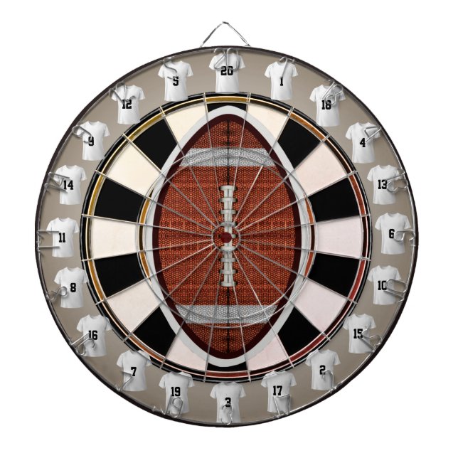 Football Multi-Target Jersey Style 20 Count Dartboard (Front)