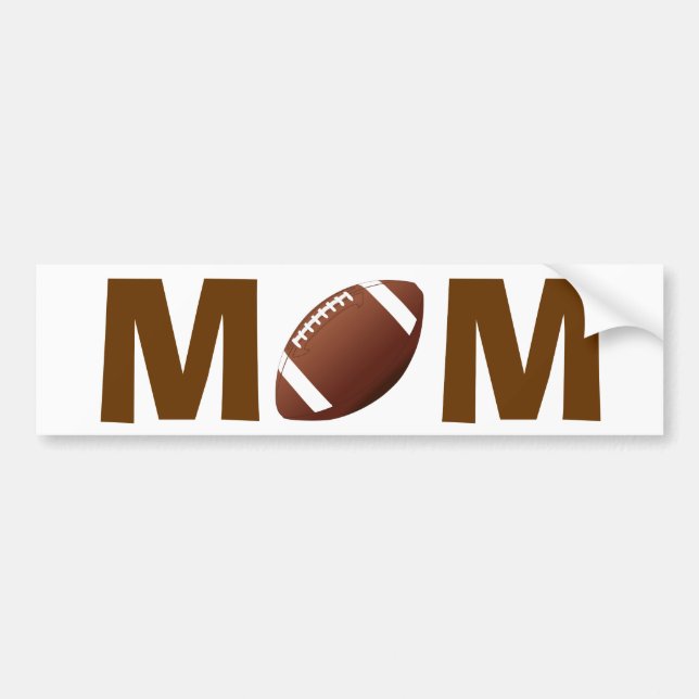 Football Mum Bumper Sticker (Front)