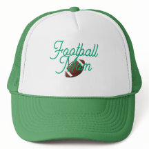 Football Mum Cap Green and White
