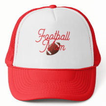Football Mum Cap Red and White