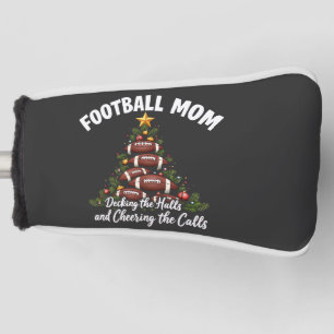 Football Mum Decking The Halls Christmas Football Golf Head Cover