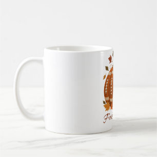 Football Mum Fall Pumpkin Morning Coffee Mug